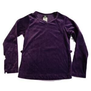 Hart Street Girls Long Sleeve Velour Pullover Fuzzy Top Purple Size S(7/8) G001